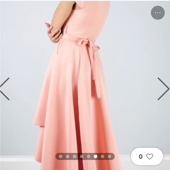 ShowPo Chasing Forever high-low Wrap Maxi Dress in Blush, Size 8 - Picture 9 of 11